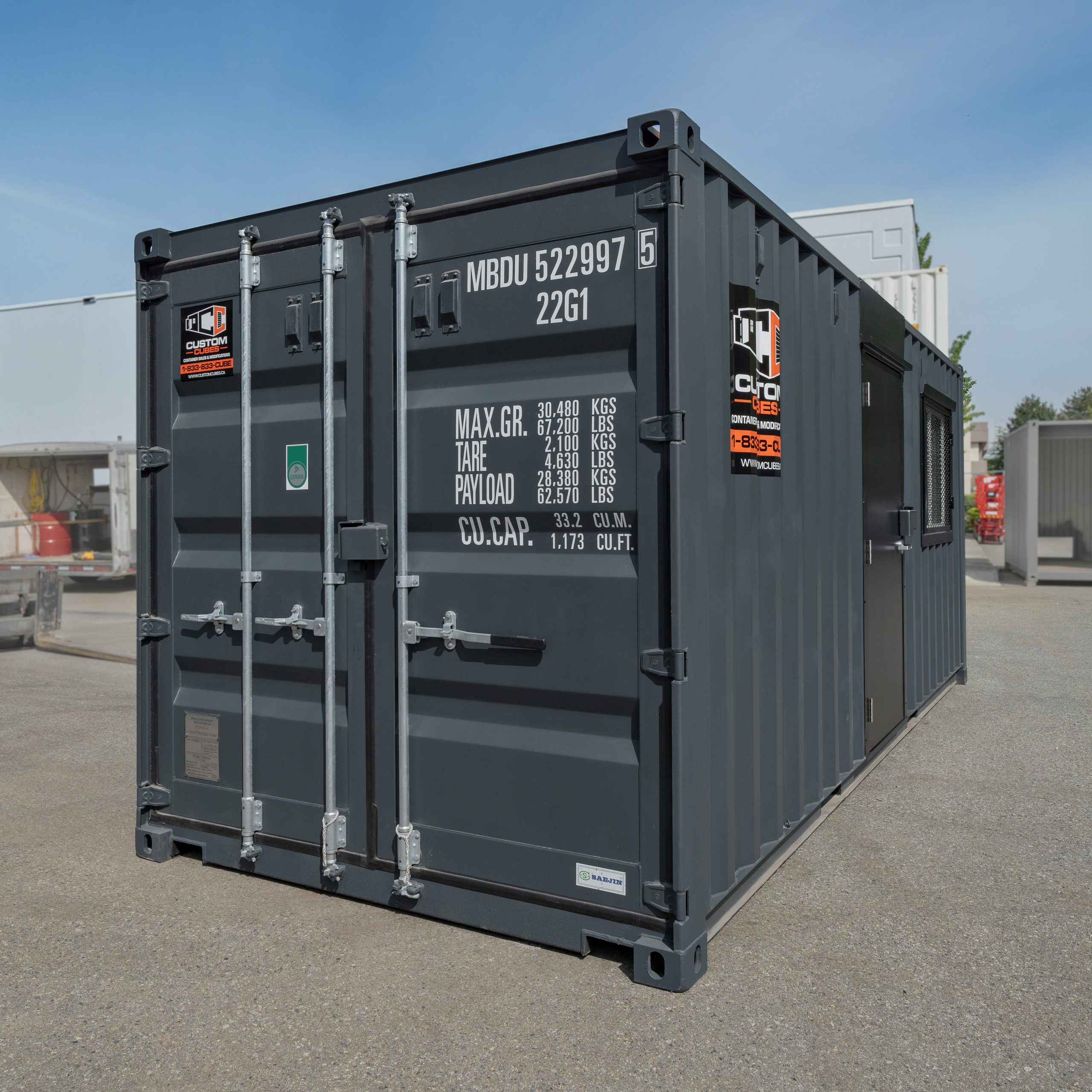 20’ Office CUBE – Wood Finished - Custom Cubes