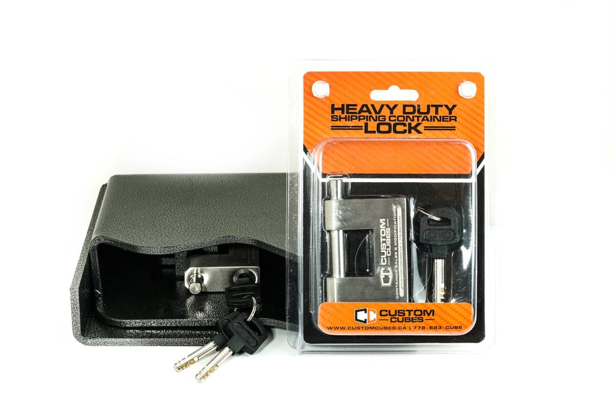 CUSTOM CUBES | HEAVY DUTY Shipping Container Lock - Custom Cubes