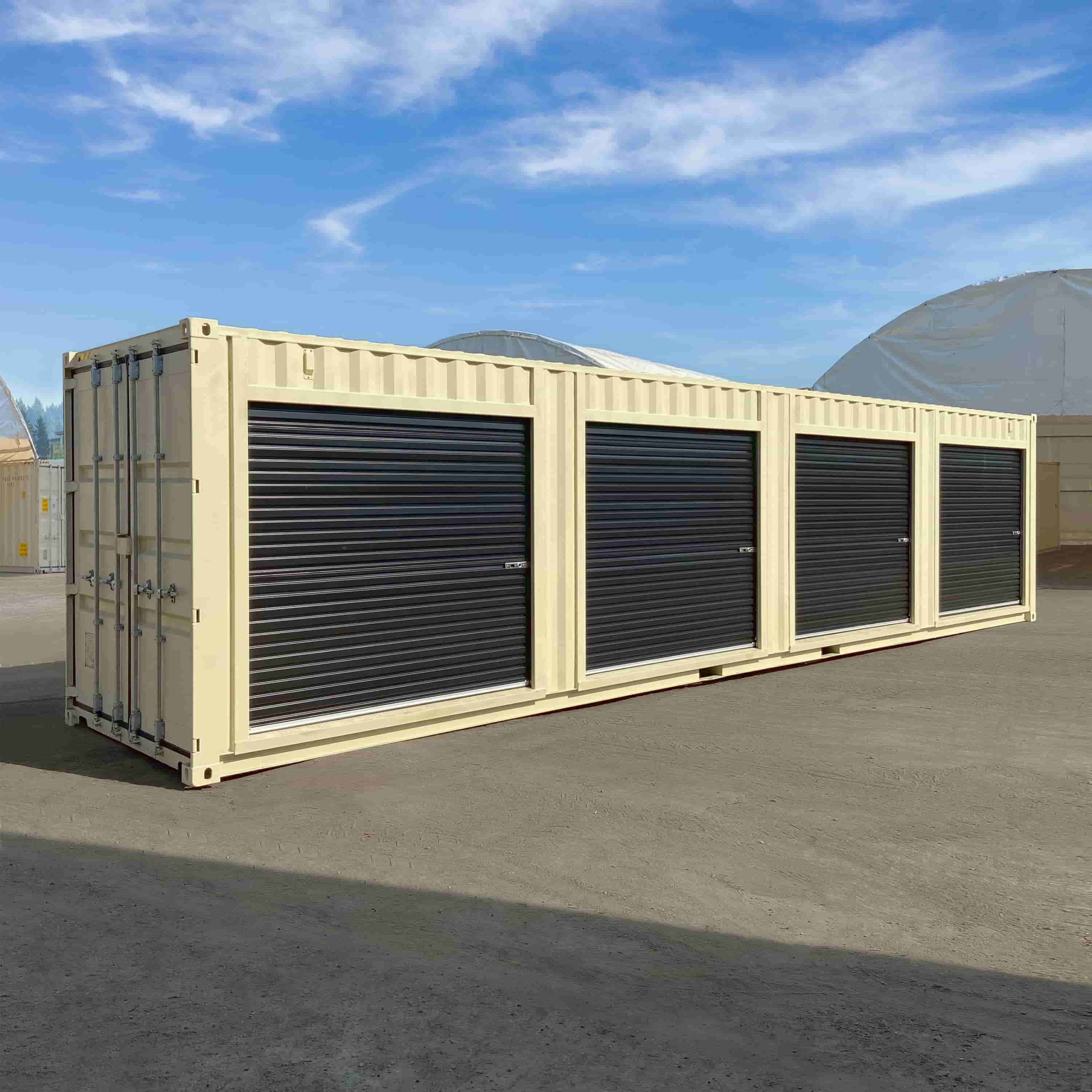 40’HC Dangerous Goods Container w/ Roll Up Doors - Custom Cubes