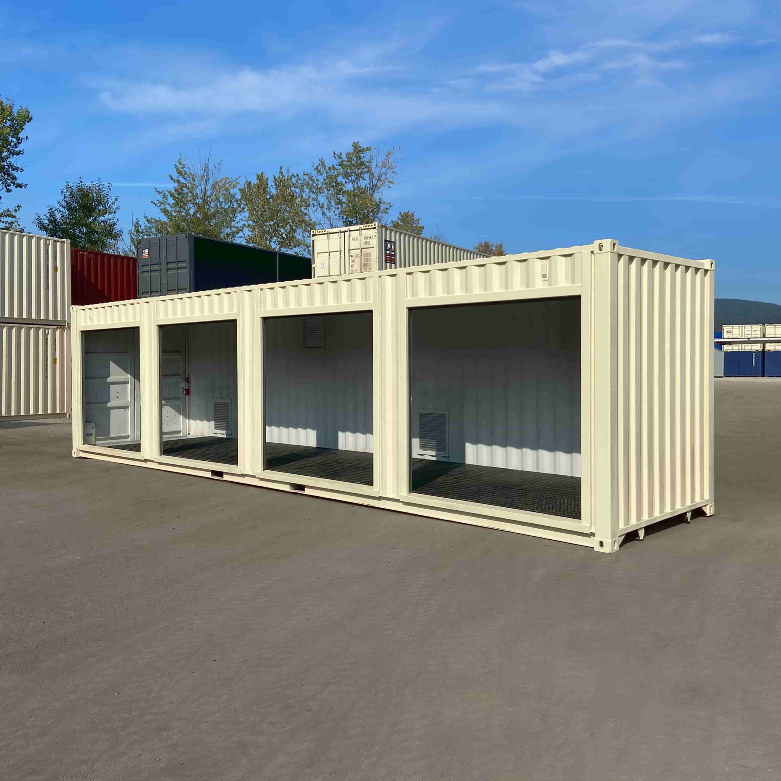 40’HC Dangerous Goods Container w/ Roll Up Doors - Custom Cubes