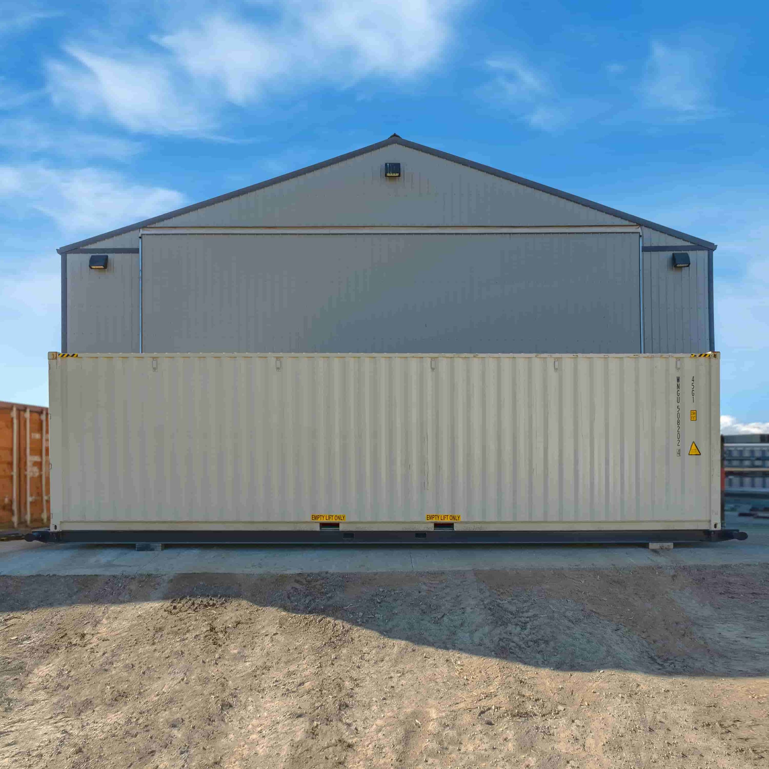 40’ Container skid w/ twist lock “Non Grated” - Custom Cubes