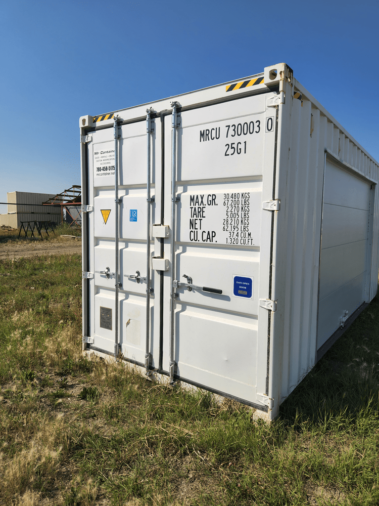 20′ HC (1-Trip) Shipping Container Overhead Door - Custom Cubes