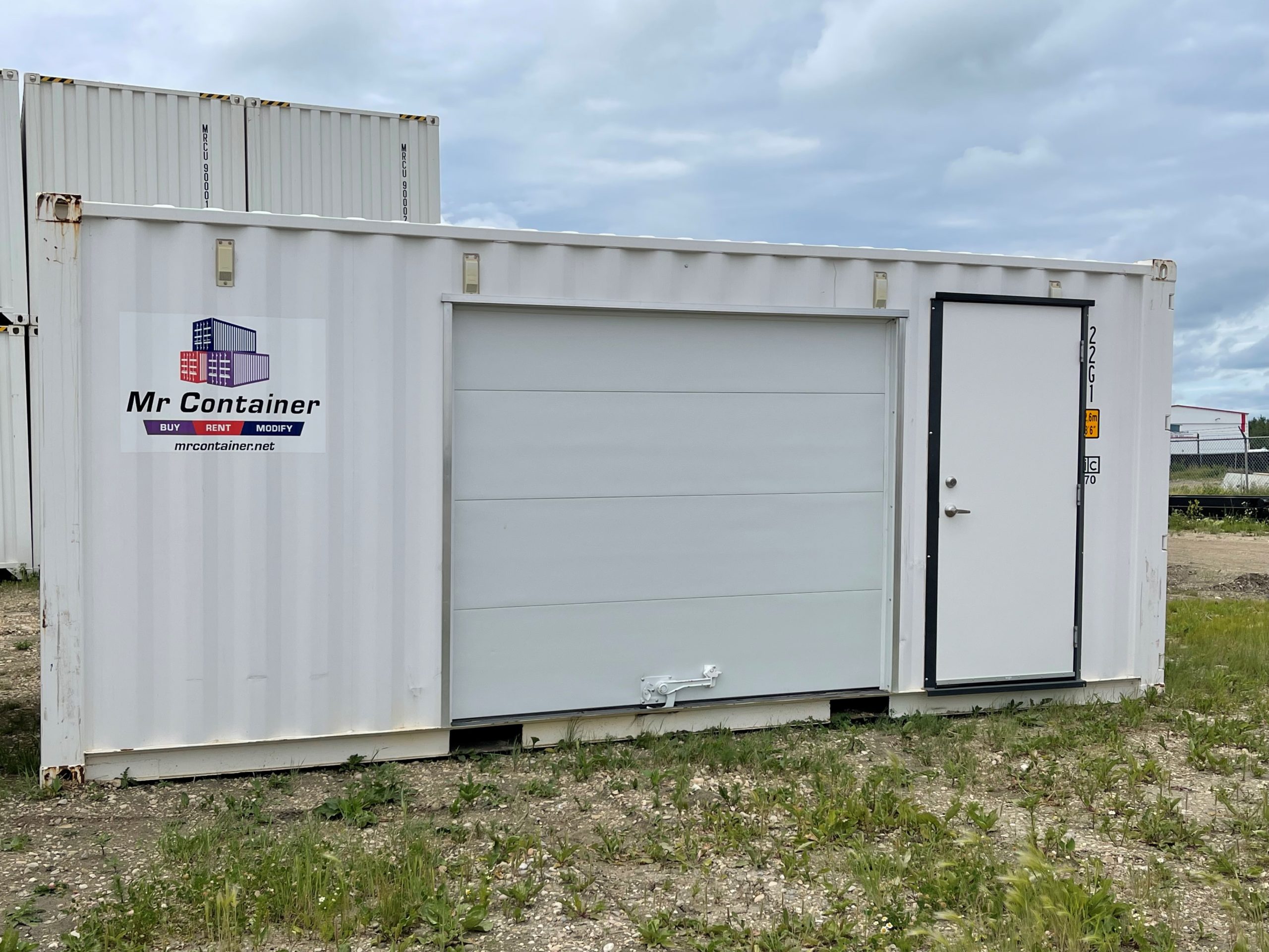 20′ STD (1-Trip) Shipping Container, Overhead/Garage Door, Locking Lever - Custom Cubes