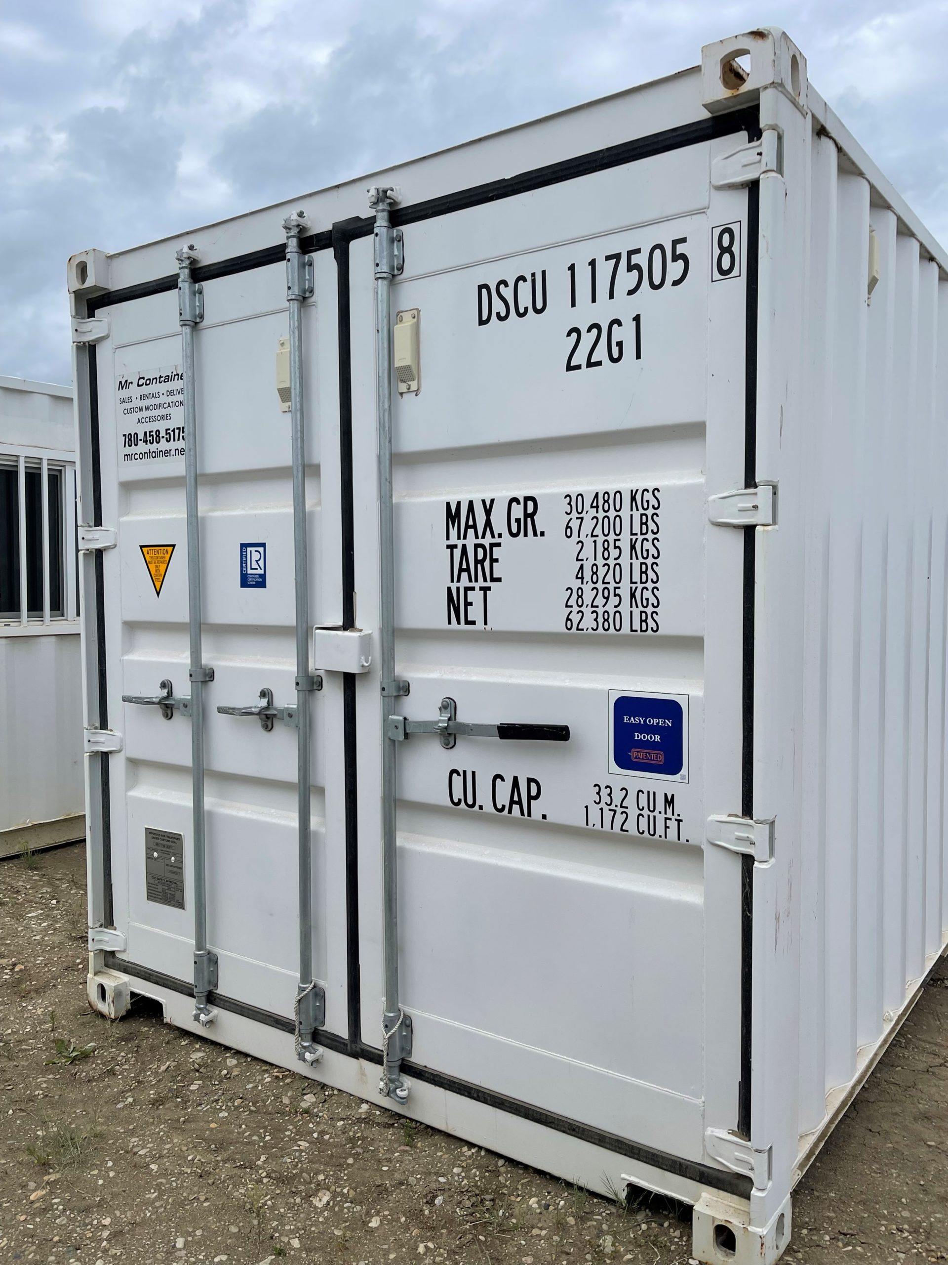 20’ New (1-TRIP) Shipping Container, Personnel Door, Insulated - Custom Cubes