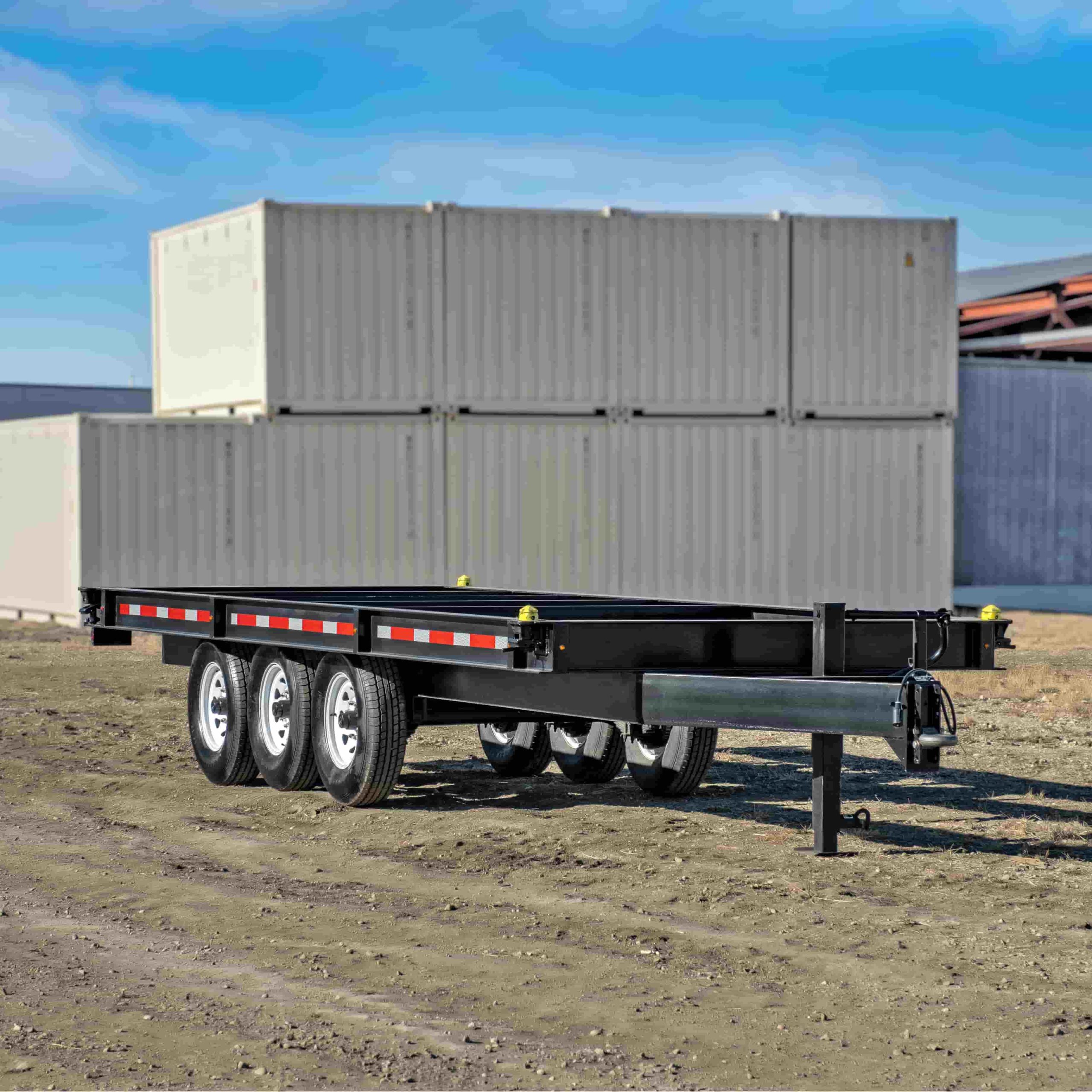 20’ Bumper Pull Container Chassis - Custom Cubes