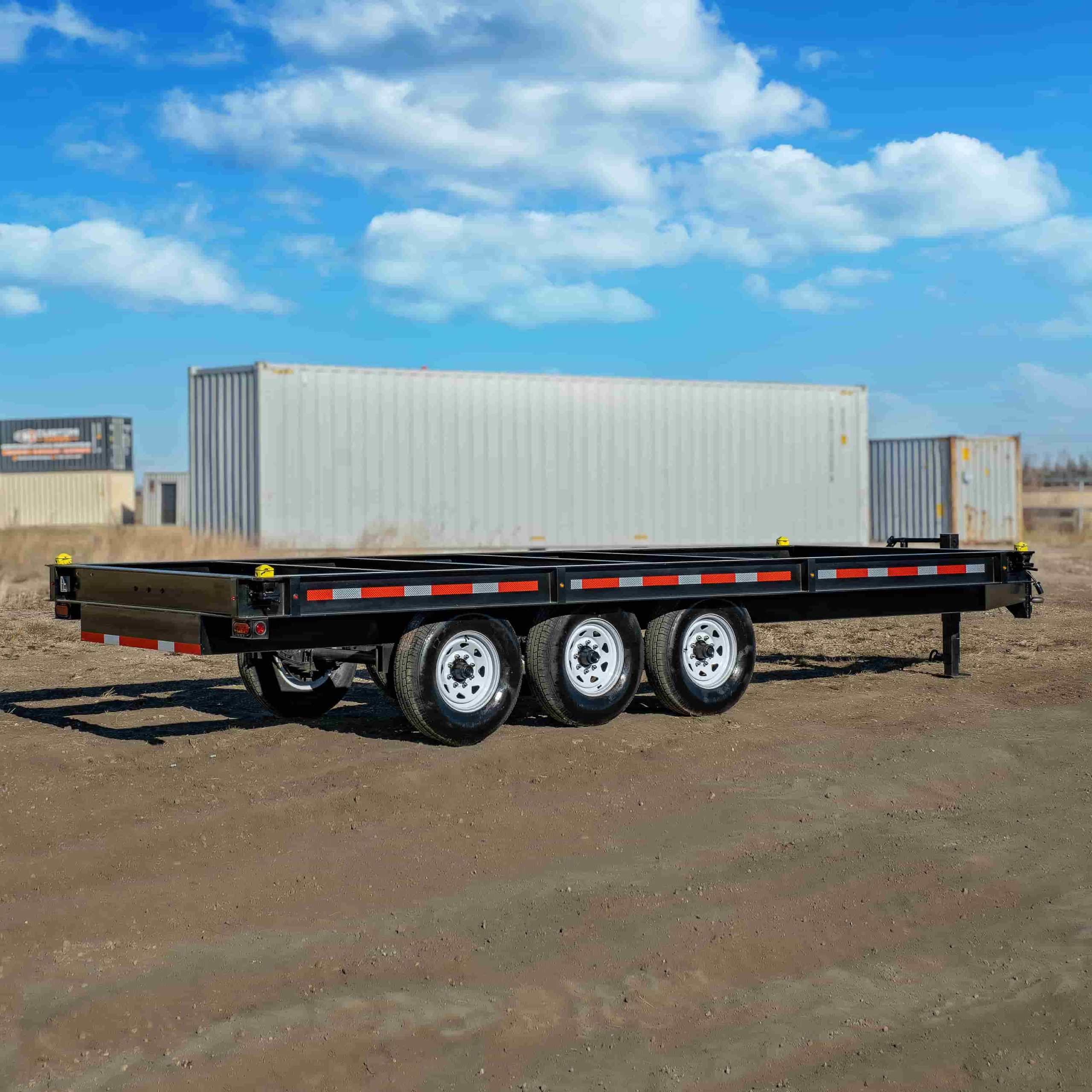 20’ Bumper Pull Container Chassis - Custom Cubes