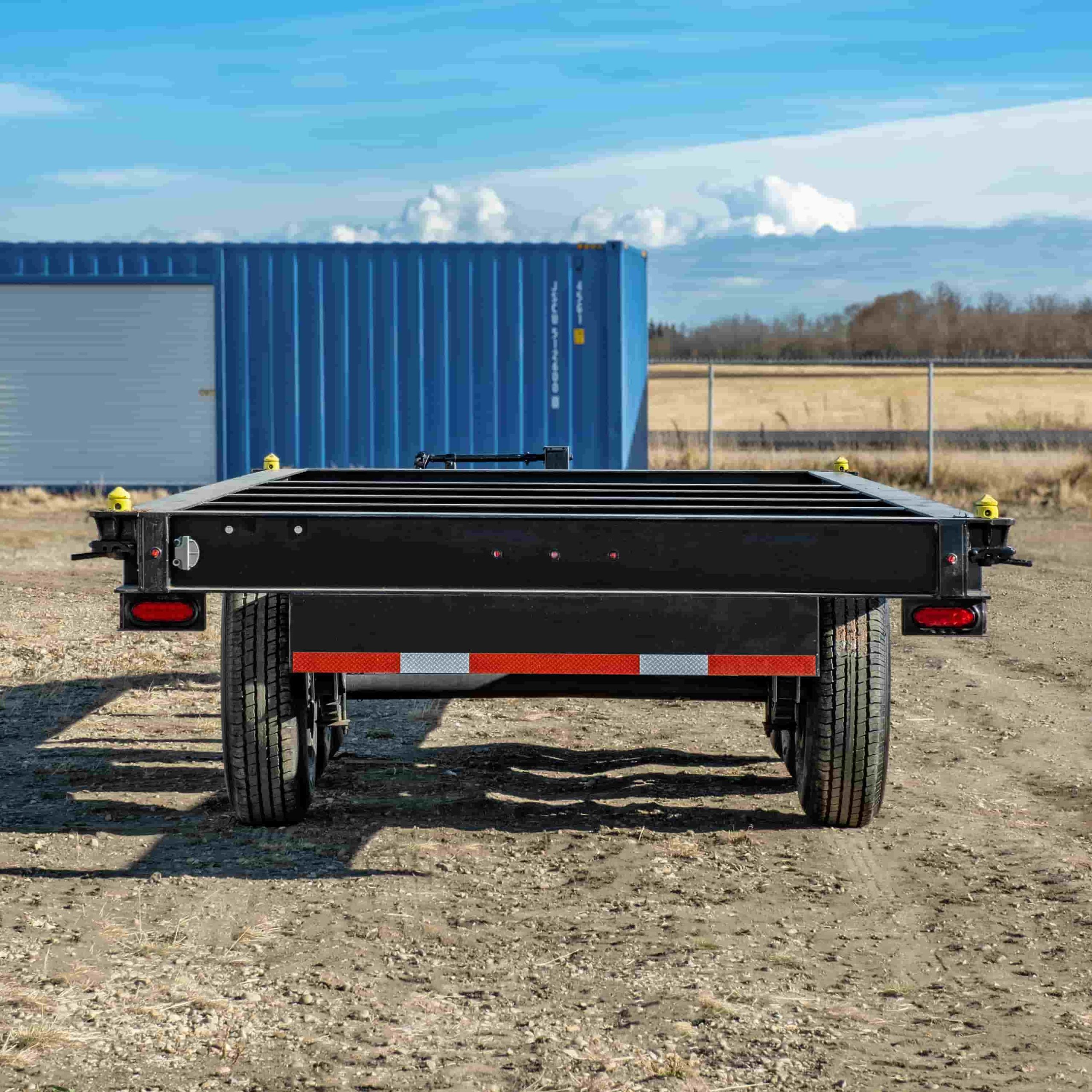 20’ Bumper Pull Container Chassis - Custom Cubes