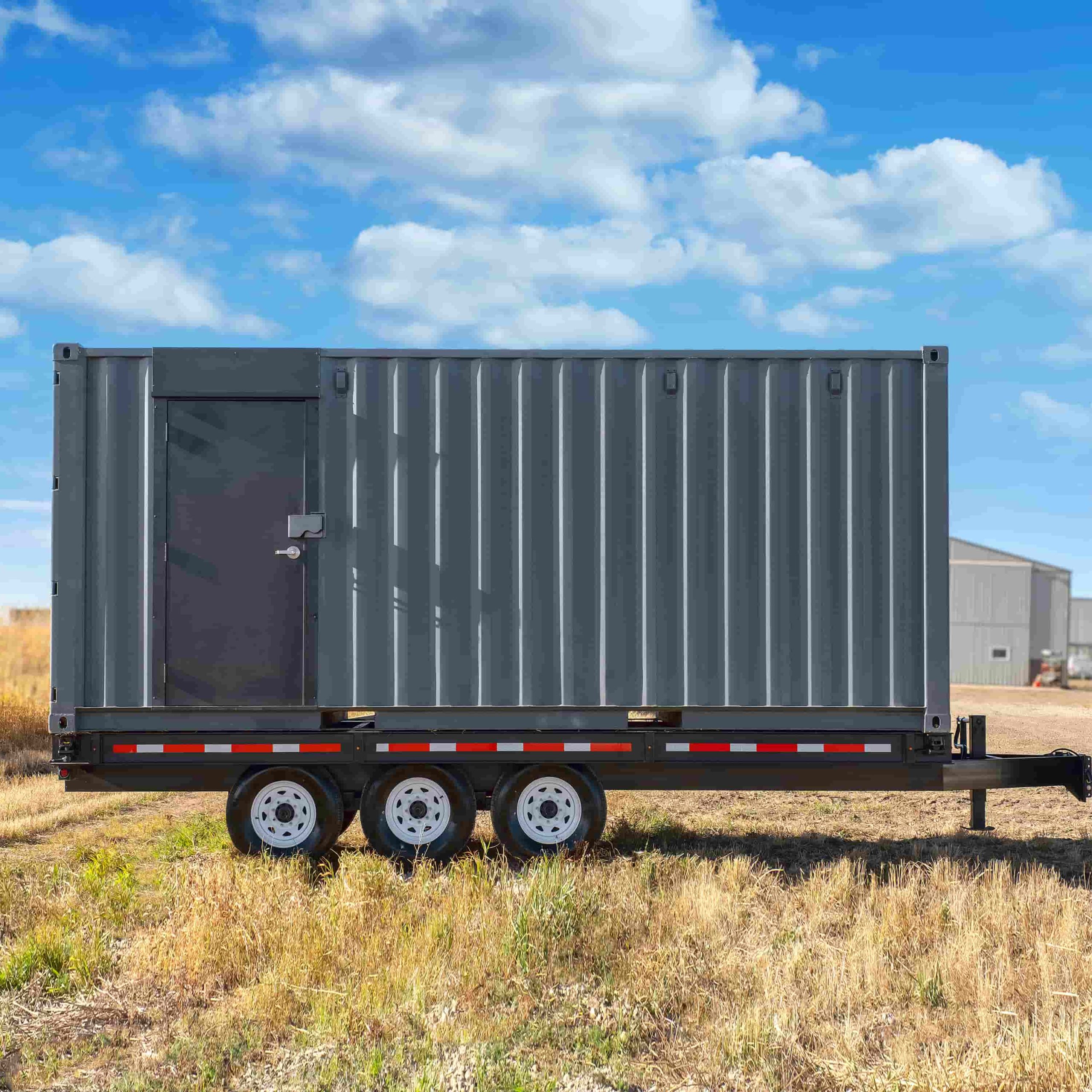 20’ Bumper Pull Container Chassis - Custom Cubes