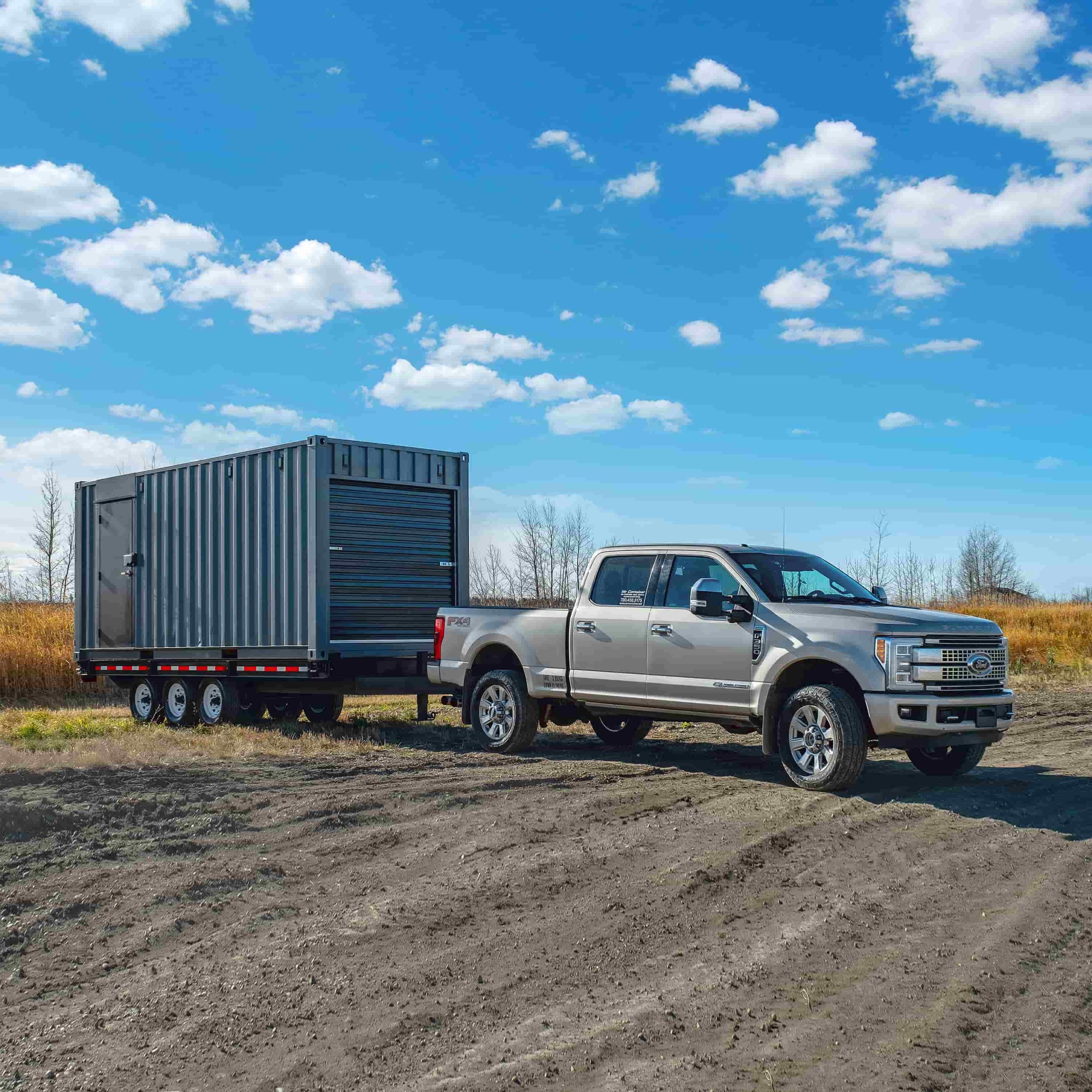 20’ Bumper Pull Container Chassis - Custom Cubes