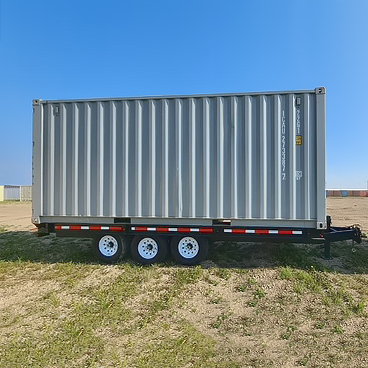 20’ Bumper Pull Container Chassis - Custom Cubes