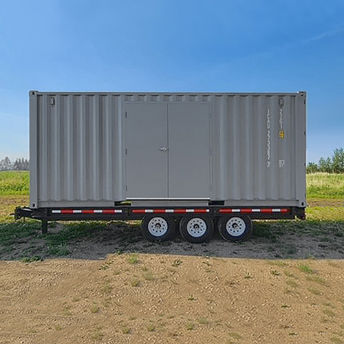 20’ Bumper Pull Container Chassis - Custom Cubes