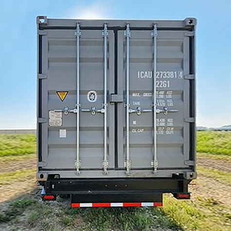 20’ Bumper Pull Container Chassis - Custom Cubes