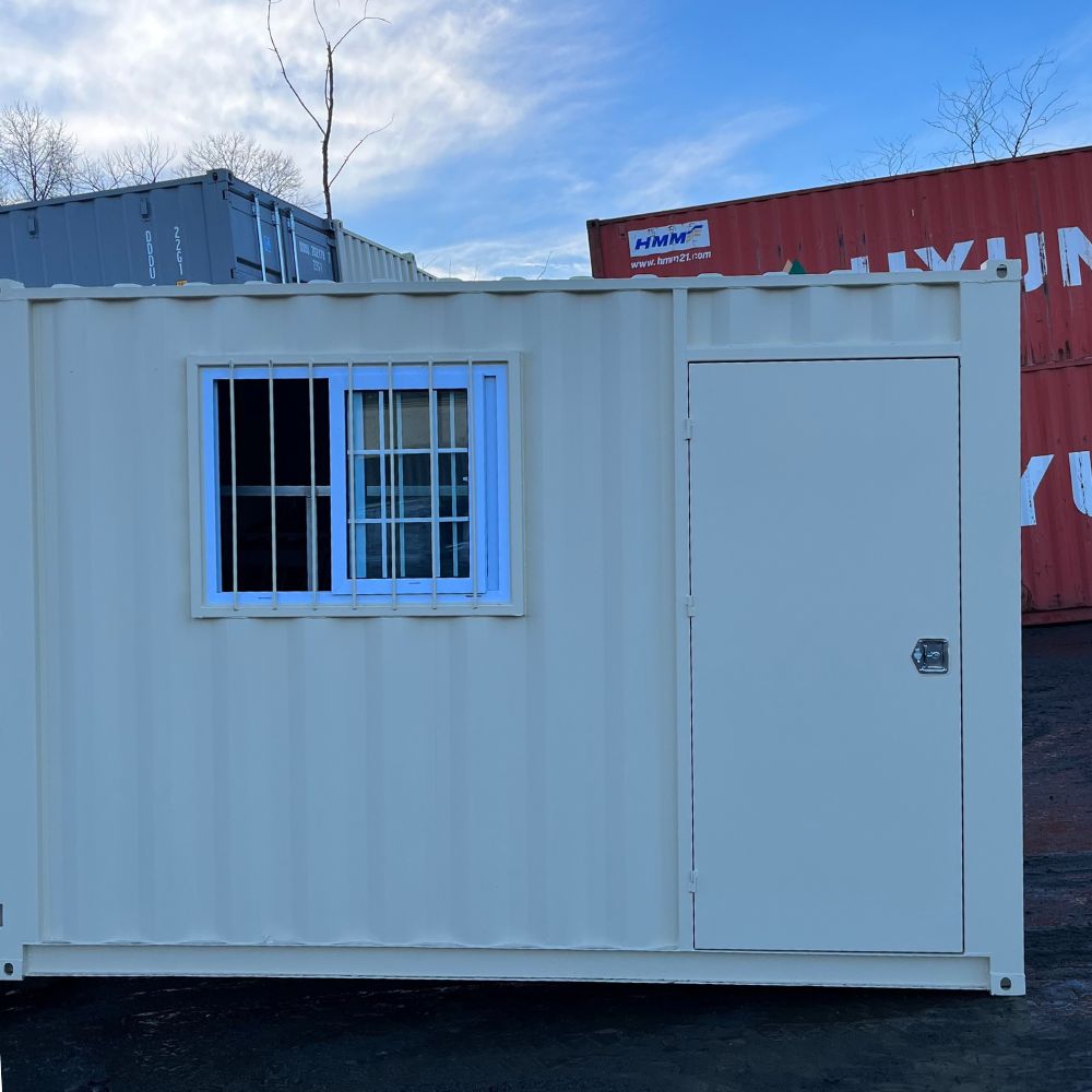 12′ New Shipping Container w/ Door and Window - Custom Cubes