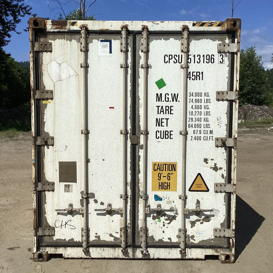 40’HC Non-Working Reefer (DMG) - Custom Cubes