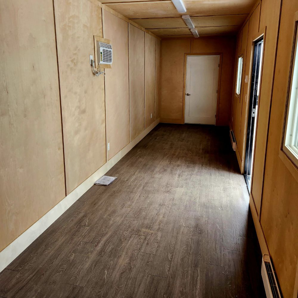 40’HC 1-Trip Container Office with Storage - Custom Cubes