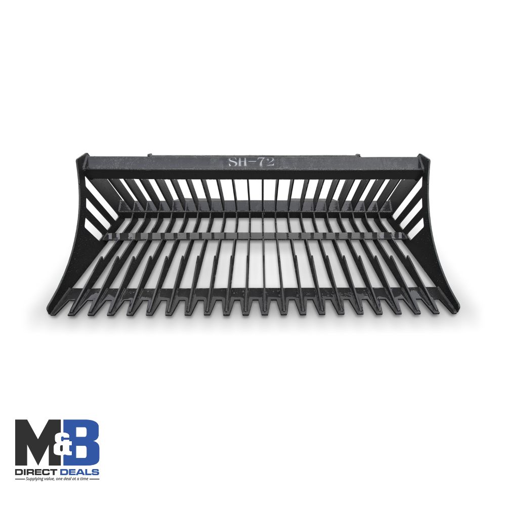 M&B | 72″ Skid Steer Skeleton Bucket - Custom Cubes