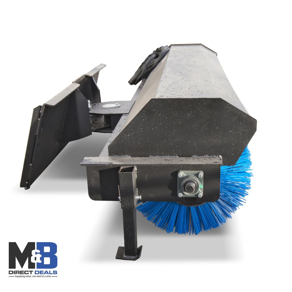 M&B | 72″ Skid Steer Angle Broom - Custom Cubes