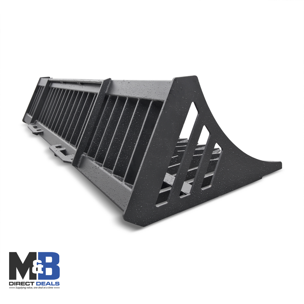 M&B | 84″ Skid Steer Skeleton Bucket - Custom Cubes