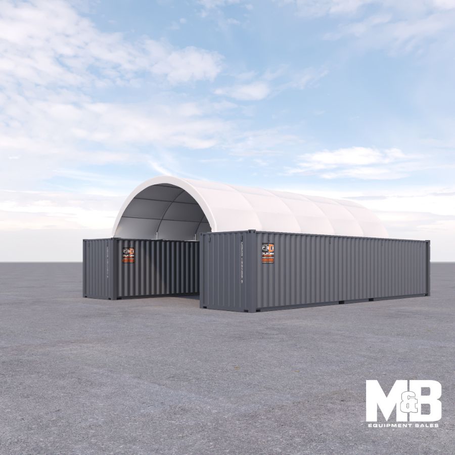 M&B | 20′ x 40′ Fabric Container Shelter - Custom Cubes