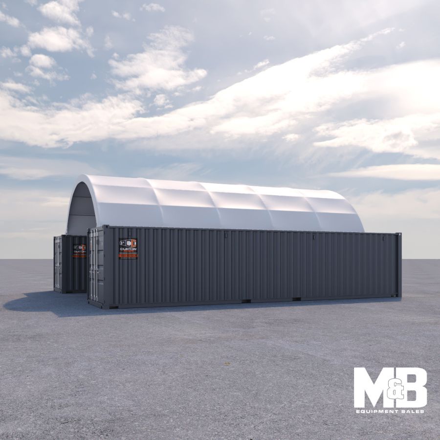 M&B | 20′ x 40′ Fabric Container Shelter - Custom Cubes