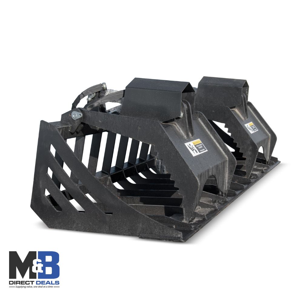 M&B | 72″ Rock Grapple Bucket - Custom Cubes