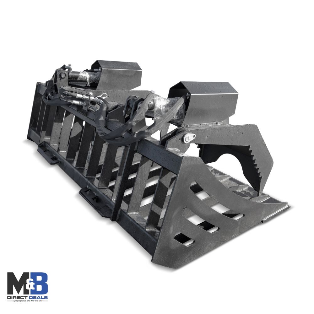 M&B | 72″ Rock Grapple Bucket - Custom Cubes