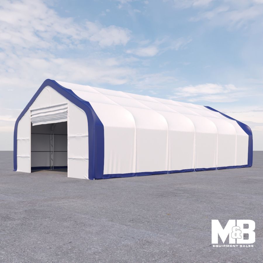 M&B | Dual Truss Storage Shelter: 30′ x 80′ x 20′ - Custom Cubes