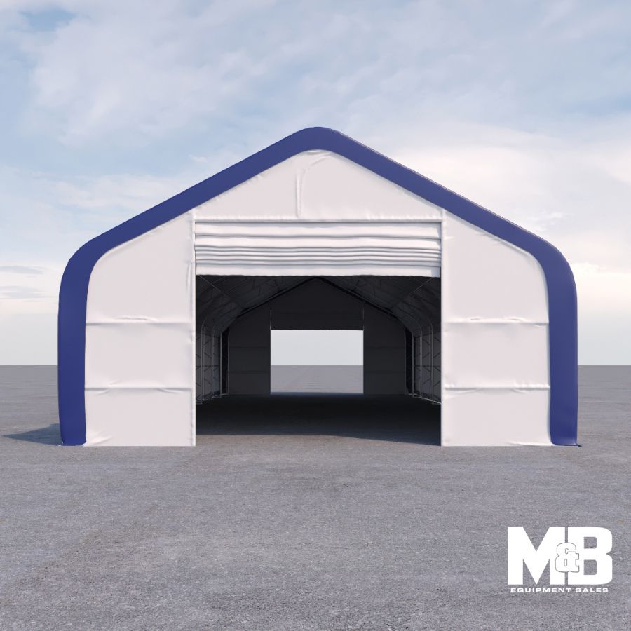 M&B | Dual Truss Storage Shelter: 30′ x 80′ x 20′ - Custom Cubes