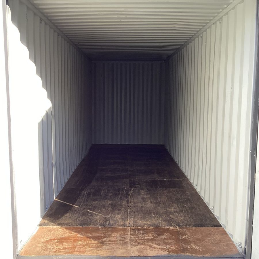 25’HC Used Shipping Container (Painted Slate Grey) - Custom Cubes
