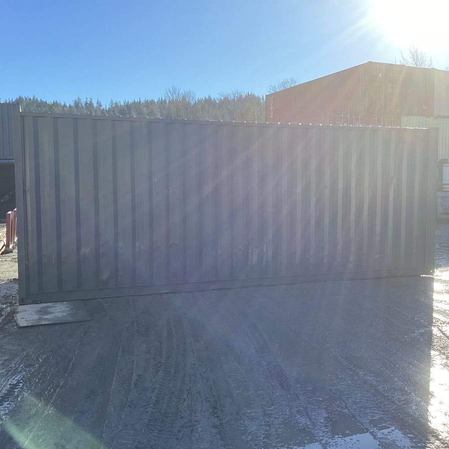 25’HC Used Shipping Container (Painted Slate Grey) - Custom Cubes