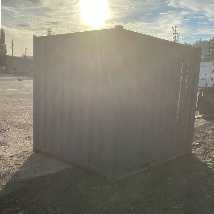 10′ New Cut-Down Shipping Container w/Barn Door - Custom Cubes