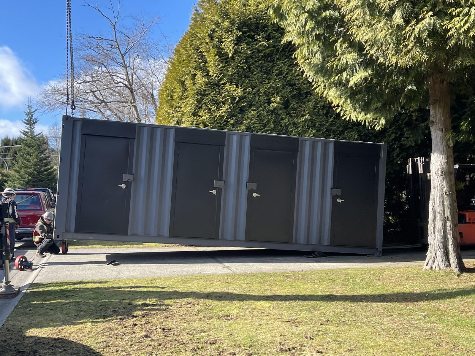 24’ Storage unit for a residential 4Plex - Custom Cubes